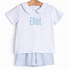 Elliot Short Set, Blue Stripe