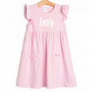 Everly Dress, Light Pink Stripe