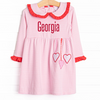 Get-together Galentine Applique Dress, Pink