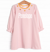 Lil' Pumpkin Embroidered Dress, Pink