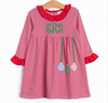 On the Tree Traditions Applique Dress, Red