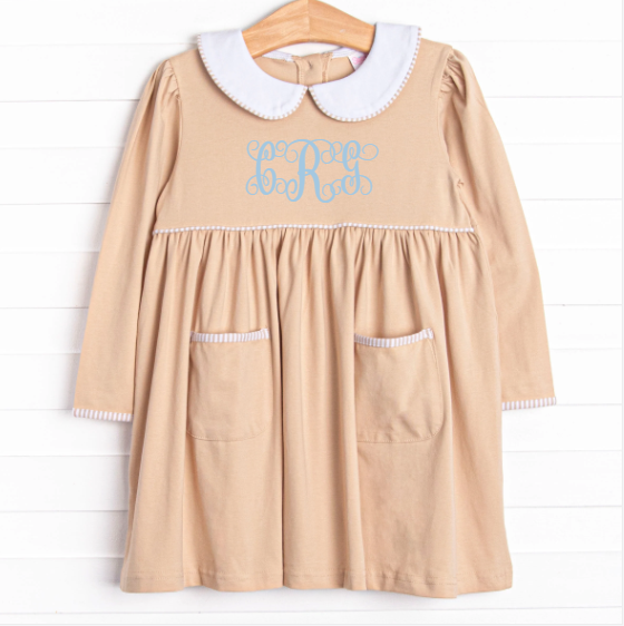 Mocha Moment Dress, Tan