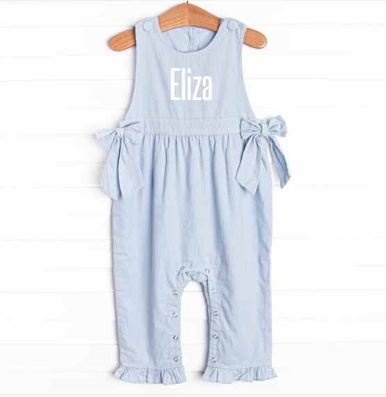 Eliza Corduroy Romper, Blue