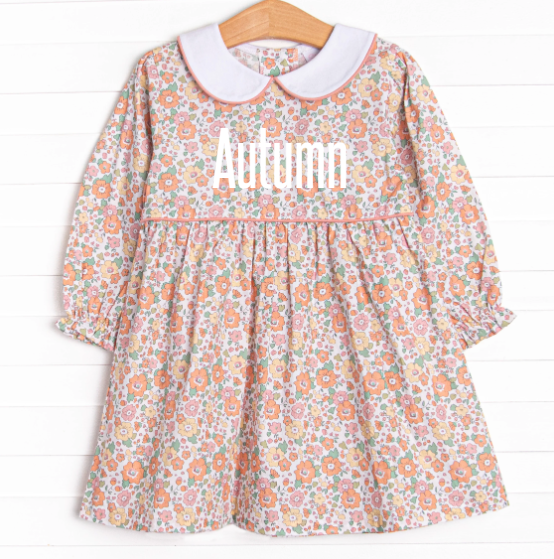 Autumn Blossom Dress, Pink