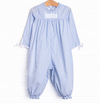 Beatrice Long Romper, Blue