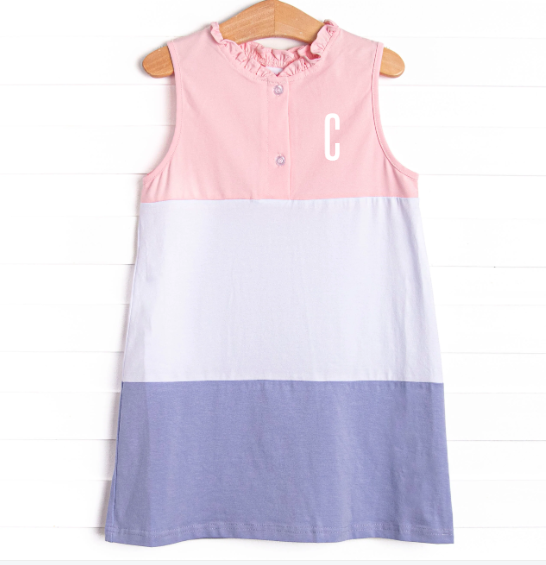 Color Block Clara Dress, Pink