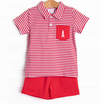 Levi Short Set, Red Stripe