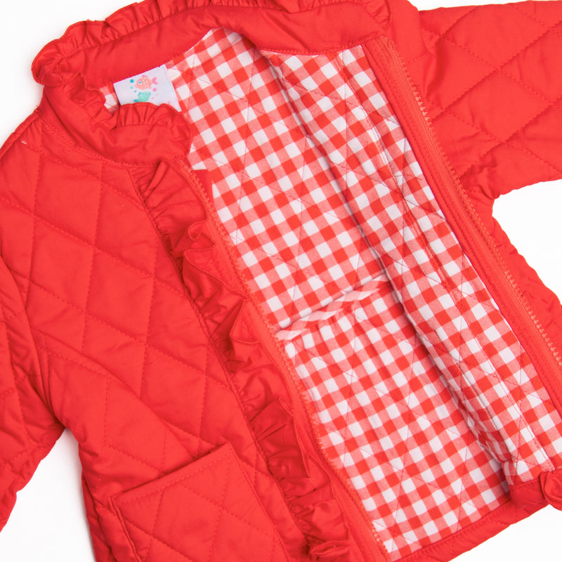 Girls Long Sleeve Puffer Jacket | The Children's Place - CORALRCKET