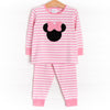 Miss Mouse Applique Soft Set, Pink Stripe