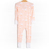 Swan Lake Snuggles Bamboo Zippy Pajama, Peach