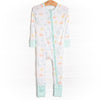 Goodnight Moon Bamboo Zippy Pajama, Green