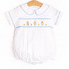 Peter Cottontail Smocked Bubble, Blue