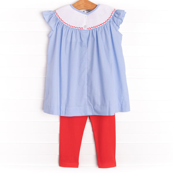 Clubhouse Mouse Smocked Legging Set, Blue