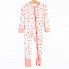 Terracotta Tulips Bamboo Zippy Pajama, Red