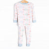 Watercolor Wonders Bamboo Pajama Set, Blue