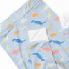 Jurassic Jungle Bamboo Pajama Set, Blue