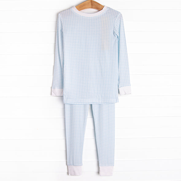 Bedtime Blues Bamboo Pajama Set, Blue