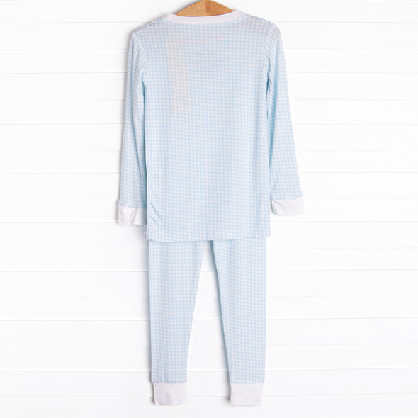 Bedtime Blues Bamboo Pajama Set, Blue