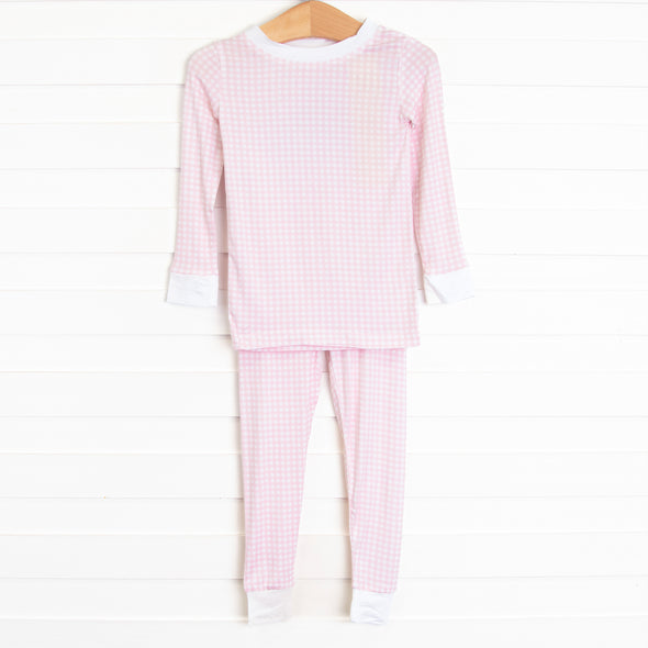 Tickled Pink Bamboo Pajama Set, Pink