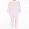 Tickled Pink Bamboo Pajama Set, Pink