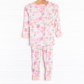 Blooms and Bedtime Bamboo Pajama Set, Pink