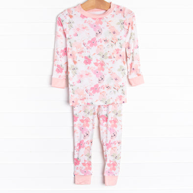 Blooms and Bedtime Bamboo Pajama Set, Pink