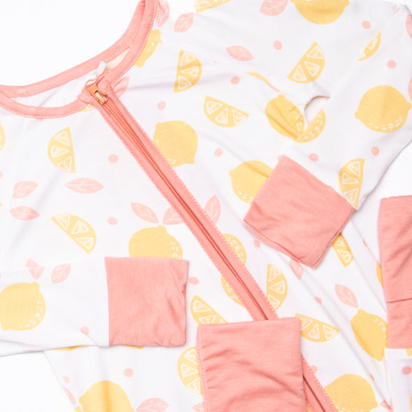 Sweet Tart Slices Bamboo Zippy Pajama, Pink