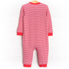 Mr. Mixer Applique Romper, Red Stripe