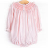 Bow Me Away Smocked Bubble, Pink