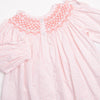 Bow Me Away Smocked Bubble, Pink