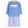 Concrete Cutie Smocked Pant Set, Blue