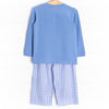 Concrete Cutie Smocked Pant Set, Blue