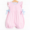 Pinky Promise Bubble Romper, Pink