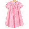 Easter Wishes Smocked Bishop Dress, Pink