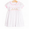 Poppy Cottontail Smocked Dress, Pink