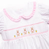 Poppy Cottontail Smocked Dress, Pink