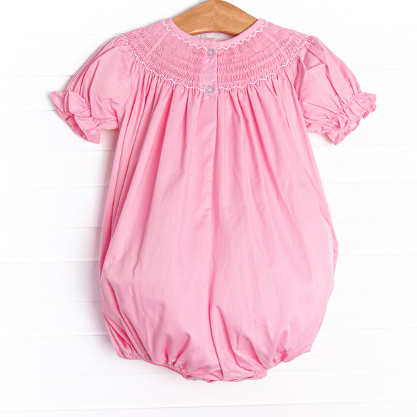 Easter Wishes Smocked Bubble, Pink