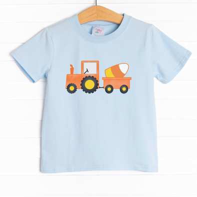 Candy Corn Tractor Graphic Tee