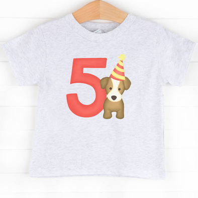 Party Pup 5th Birthday, Boys Graphic Tee