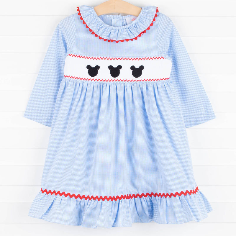 Printed flounced dress - Mint green/Minnie Mouse - Kids | H&M IN