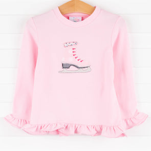 Skating Skills Applique Shirt, Pink