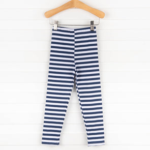 Navy Stripe Leggings