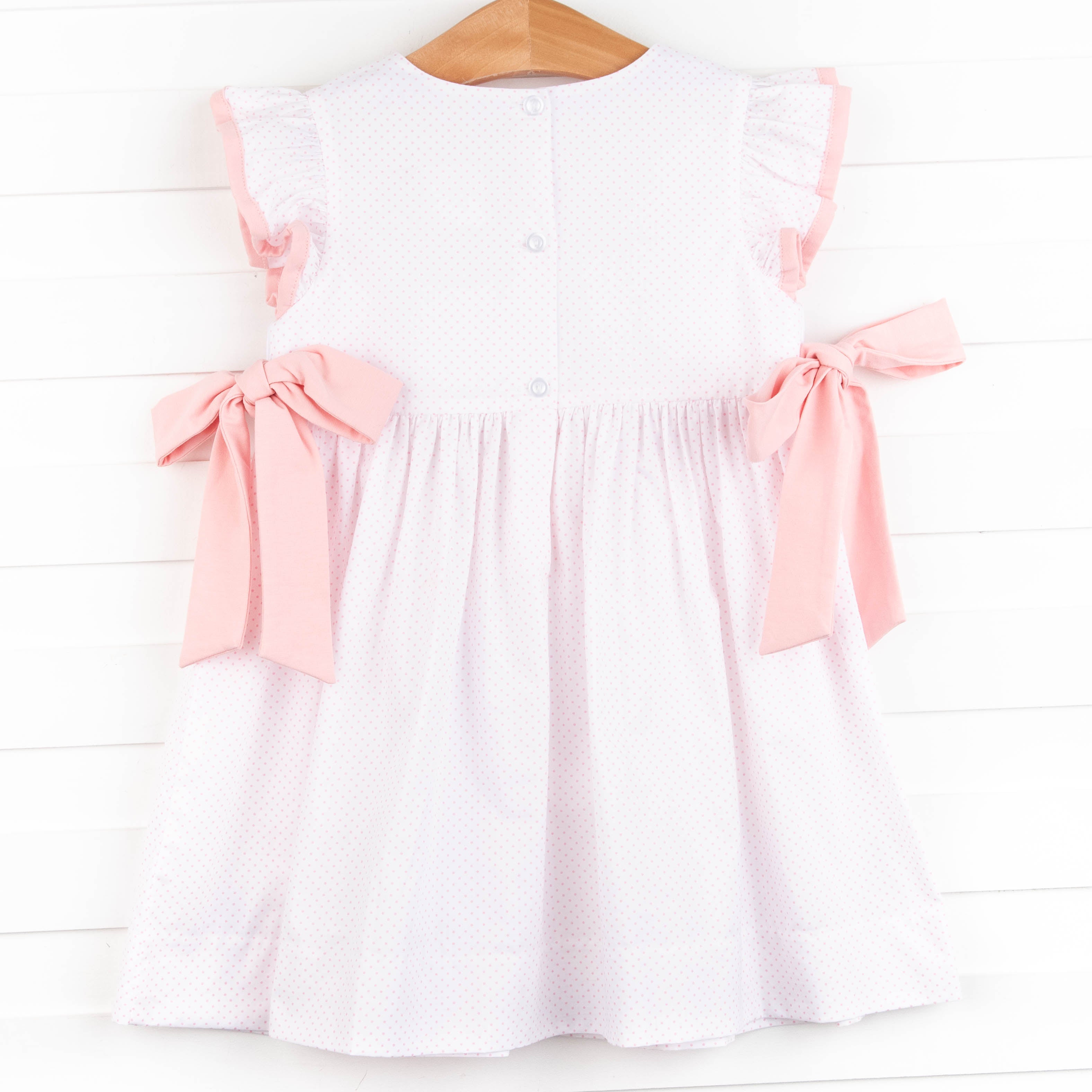 Over The Rainbow Smocked Dress, Pink – Stitchy Fish