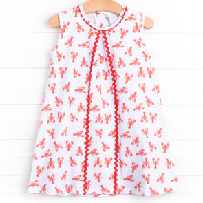 Lobster Pal Dress, Red