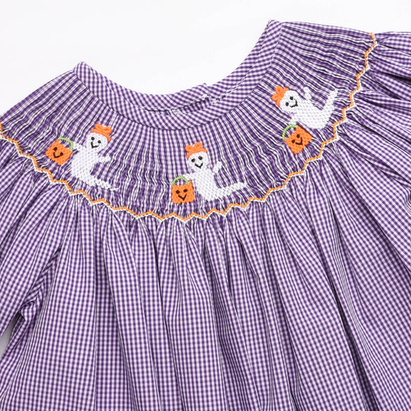 Boo-tiful Smocked Dress, Purple